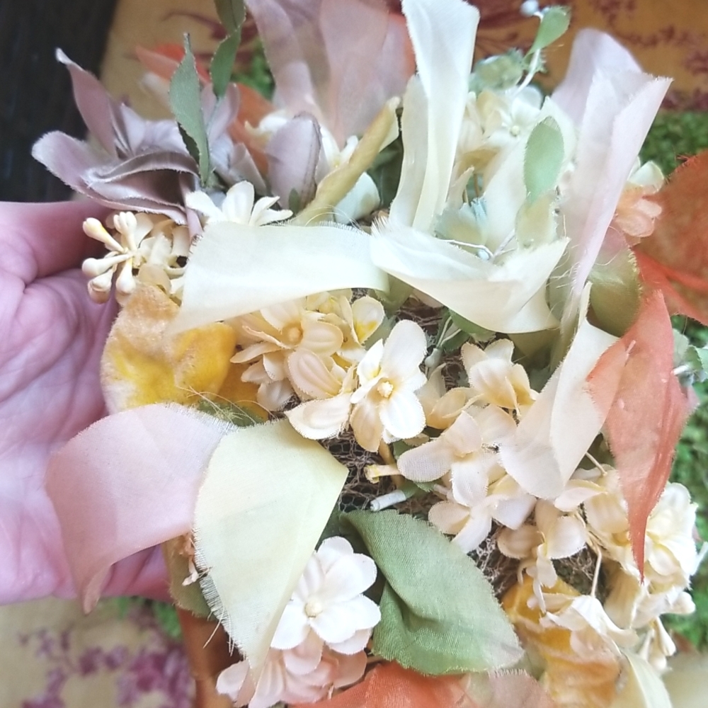 60s CHRISTIAN DIOR Luxury EASTER 7" Flowers Ribbon UNION Garden Chapeaux Hat EVC - Picture 15 of 16